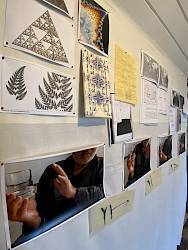 Research on studio walls, Girton College